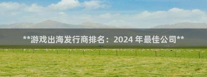 新航娱乐集团最新消息官网：**游戏出海发行商排名：2024 年最佳公司**