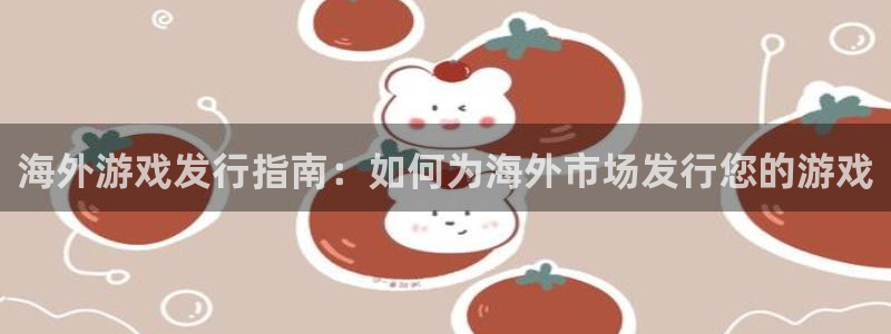 新航娱乐公司扣费流程详解表：海外游戏发行指南：如何为海外市场发行您的游戏